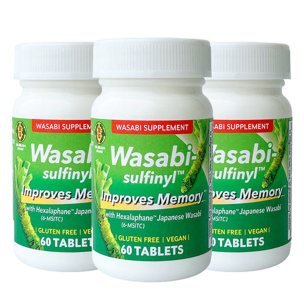 Wasabi-Sulfinyl (6-MSITC) 0.8mg, 60 Tablets x 3bottles